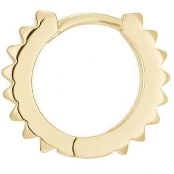 Ear Candy - Piercing de aro Demy de plata bañado en oro amarillo 18k