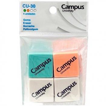 Campus University 430-30-BG4 - Goma de borrar, 4 unidades