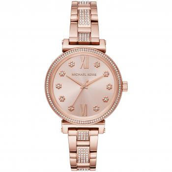 Michael Kors Women's 'Sofie' Quartz Stainless Steel Casual Watch, Color:Rose Gold-Toned