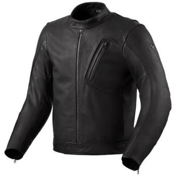 Revit Chaqueta de Moto Huxley de Cuero Negra