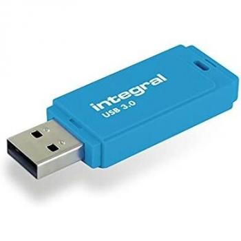 USB Stick Integral 3.0 128GB Azul Neón