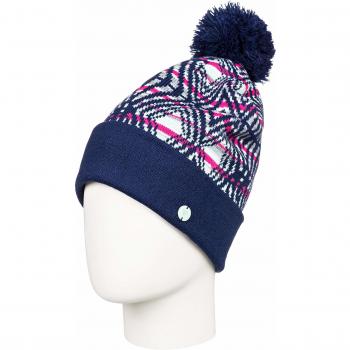 Roxy Oslo-Gorro con Pompón para Mujer, Medieval Blue, One Size