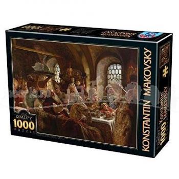 Puzzle Banquete de Bodas Boyardo de Konstantin Makovsky 1000 Piezas