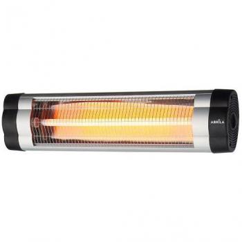 Calefactor Exterior Infrarrojo Cuarzo 2500W Negro/Cromo con Termostato Regulable Serie Austral