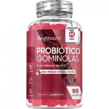 Gominolas Probióticas Veganas con Prebiótico - 45 Días (90 Gomitas Bajas en Azúcar)