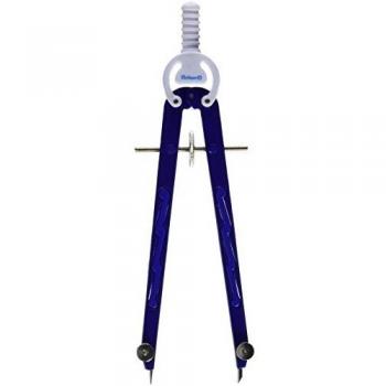 Pelikan ZIP/B - Compás de precisión, 19.5 cm, color gris y azul claro