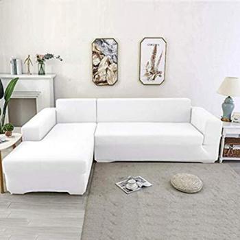 Youjoy Funda de Sofá Elástica - 1/2/3/4 Plazas Funda Sofá Chaise Longue en Forma de L Necesita Comprar 2 Piezas