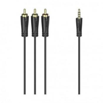 Cable de Audio Hama 3,5 mm a 3 RCA, Longitud 1,5 m