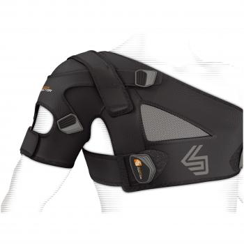 Shock Doctor Hombrera Sistema de Correas Estabilidad con Soporte de compresión/retención con Control de Posiciones múltiples X-Fit, Unisex Adulto, Black, LXL