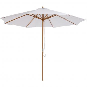 Sombrilla Parasol de Jardín con Poste Desmontable y Techo Ventilado Ø300x250 cm
