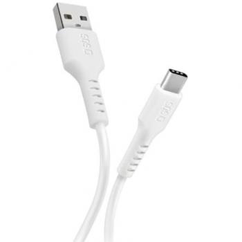 Cable USB 2.0 de Datos y Carga SBS USB A a USB C de 1m Blanco