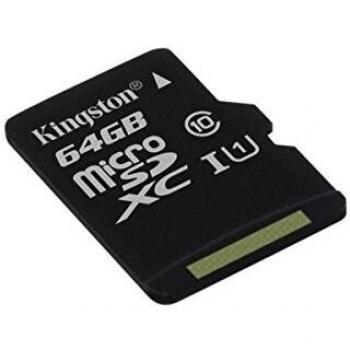 Kingston SDCS/64GBSP - MicroSD Canvas Select velocidades de UHS-I Clase 10 de hasta 80 MB/s lectura