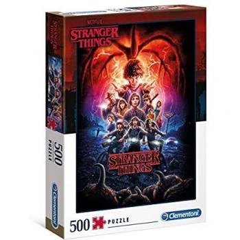 Clementoni Stranger Things – Fabricado en Italia – Rompecabezas para Adultos de 500 Piezas – Netflix