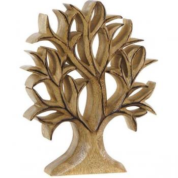 Figura Decorativa DKD Home Decor 25 x 4 x 30 cm Natural Árbol (1 unidad)