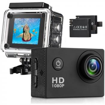 Youbegou 170 Lente Gran Angular Full HD 2 Pulgadas LCD 30 m Impermeable Pantalla cámara de acción