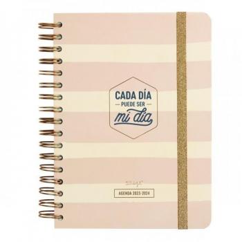 Agenda Mr. Wonderful Wonder 2023-2024 Diaria Rosa Cada día puede ser mi día