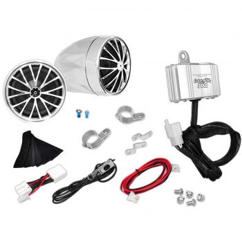 PYLE PLMCA30 - Sistema de altavoces para motos de 400 W, negro