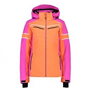 Chaqueta CMP Protect capucha desmontable naranja fucsia mujer - XS