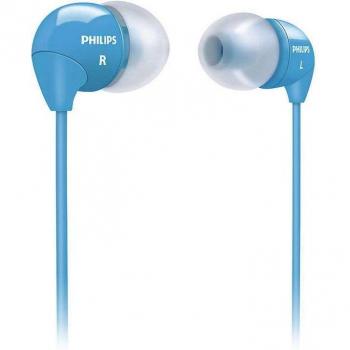 Philips SHE3590BL/10 Auriculares Intrauditivos de Silicona con Jack 3.5mm, Color Azul