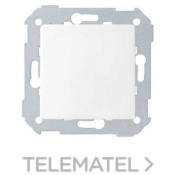 Interruptor unipolar 10AX 250V blanco mate Simon 82 con embornamiento rápido y tecla
