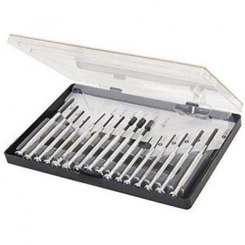 Silverline 633888 - Juego de destornilladores para joyeros, 16 pzas