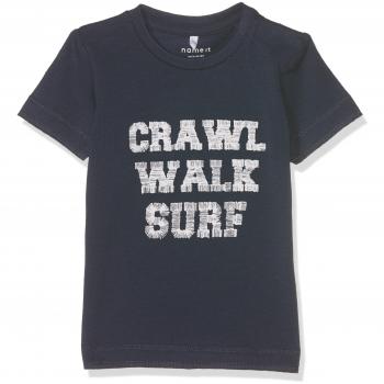 NAME IT Nitdiego Ss Top Mznb, Camiseta para Bebés, Azul