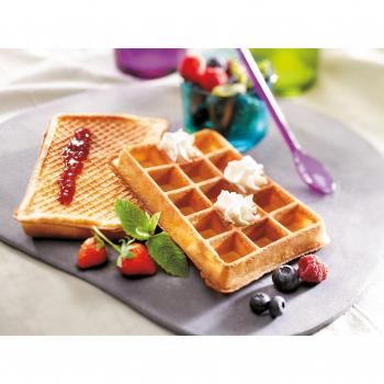 Juego de Placas para Gofres Lagrange Tarti' Gaufres - 2 Maxi Platos de Aluminio con Revêtement Antiadhésif