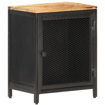 vidaXL Bedside Cabinet 40x30x53 cm Solid Rough Mango Wood