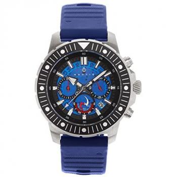 Nautis Caspian Navy Chronograph Strap Watch with Date - One Size