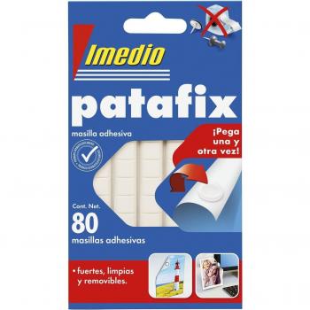 Imedio Patafix Masilla Adhesiva Blanca Removible Blister 80 Unidades
