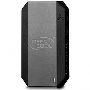DeepCool FH-10 Hub para 10 Ventiladores, Negro con Conector SATA y 4 Pines DP-F10PWM-HUB