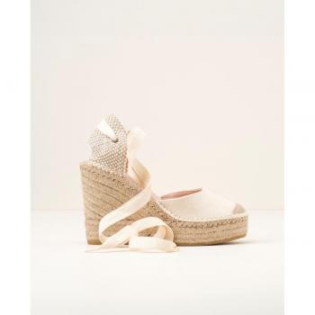 Alpargatas de cuña Macarena Alba 50 Beige