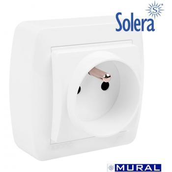 Base Serie Mural 2P de 16A 250V con sistema francés SOLERA MUR60FU