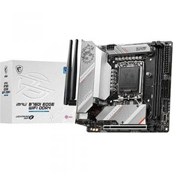 Placa Base MSI MPG B760I EDGE WIFI DDR4 Mini-ITX - Soporte para Procesadores Intel 12ª y 13ª Generación, LGA 1700, VRM Directo de 90A, Memoria