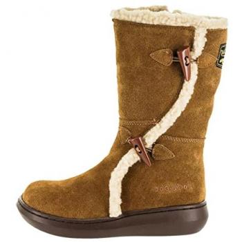 Rocket Dog Women's Slope Mid Calf Warm Lined Winter Boots - Brown Suede, Size 7 (UK)