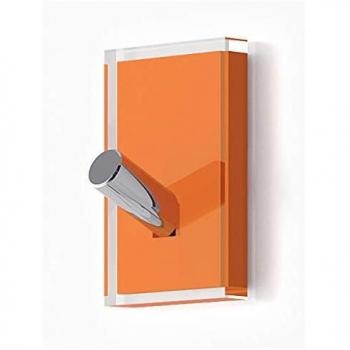Gedy Rainbow Percha, Resinas termoplásticas, Transparente Naranja, Simple