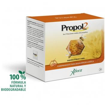 Aboca Propol2 EMF Tabletas Bucodispersables Sabor Cítrico y Miel 20 Comprimidos