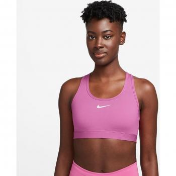 Nike Swoosh Medium Support Women's Sports Bra - Pink, Size S