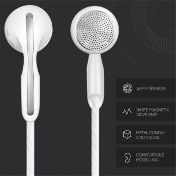 Auriculares In-Ear Estéreo con Micrófono Integrado 3.5mm, a Prueba de Sudor y Graves para Gaming, Compatibles con Huawei y Xiaomi