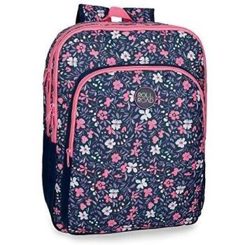 Roll Road Spring Mochila Escolar Doble Compartimento Adaptable a Carro Multicolor 33x42x17 cms Poliéster 0.24L