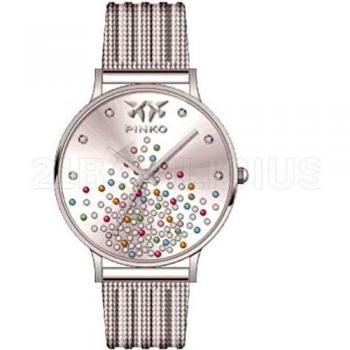 Pinko Women's Quartz Watch with Silver Dial Analogue Display and Silver Steel Bracelet PK-2333L-10M