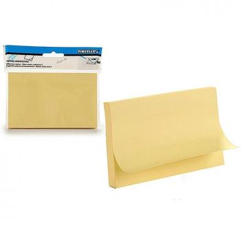 Block de notas adhesivas grande amarillo 76x127mm