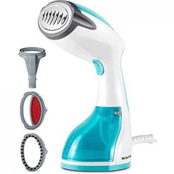 Beautural Plancha de Vapor Vertical de Ropa 1200W, Vaporizador Portátil para Viajes y Hogar, vaporiza en Vertical y Horizontal, Apagado automático, Calentamiento rápido en 30 Segundos, 260 ml, Azul