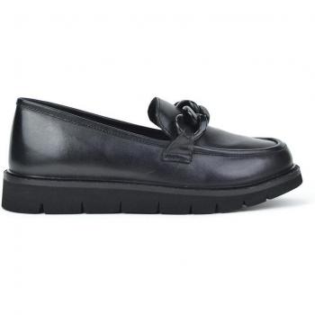 Mocasines de mujer de piel con plataforma