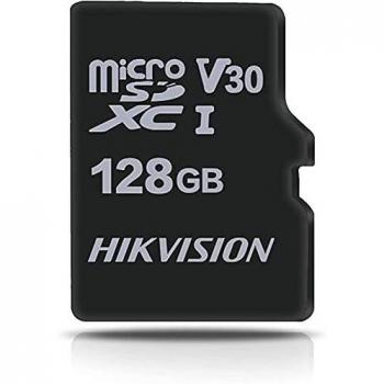 Hikvision Digital Technology - MicroSDHC 128GB, Clase 10 y UHS-I, Velocidad de Lectura/Escritura TLC 92/40MB/s, Modelo V30