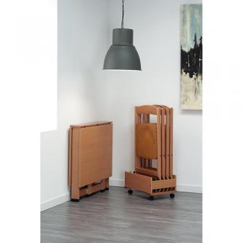 Foppapedretti Cartesio Mesa Plegable, Nogal