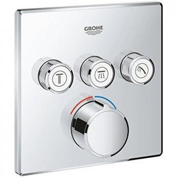 Grohe 29149000 SmartControl Empotrado Mezclador Cuadrado con Tres chorros Independientes