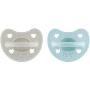 Chicco Chupete PhysioForma Luxe Silicona 6-16M Duplo Azul/Gris
