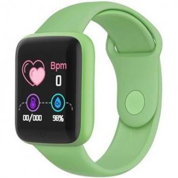 Reloj Smartwatch Deportivo Klack 2022 Hombre Bluetooth NFC Verde con Monitor de Presión Arterial y Imagen Facial