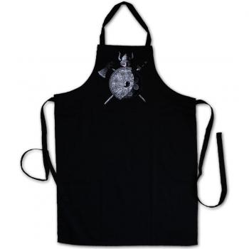 VIKING WARRIOR DELANTAL DE LA BBQ BARBEQUE COCINA PARRILLA - Viking Ragnarök scandinavo Scandinave Loki Sword Shield Celtic Triskel Thor Odin